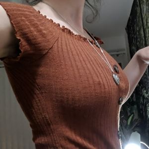 Rusty Orange Crop Top